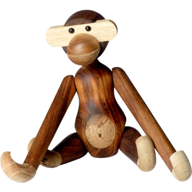 Kay Bojesen Monkey Small Teak/Limba Prydnadsfigur 20cm