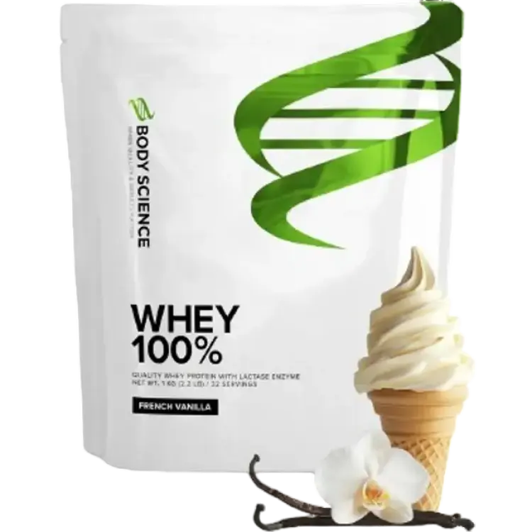 Body Science Proteinpulver Whey 100% 1 kg French Vanilla