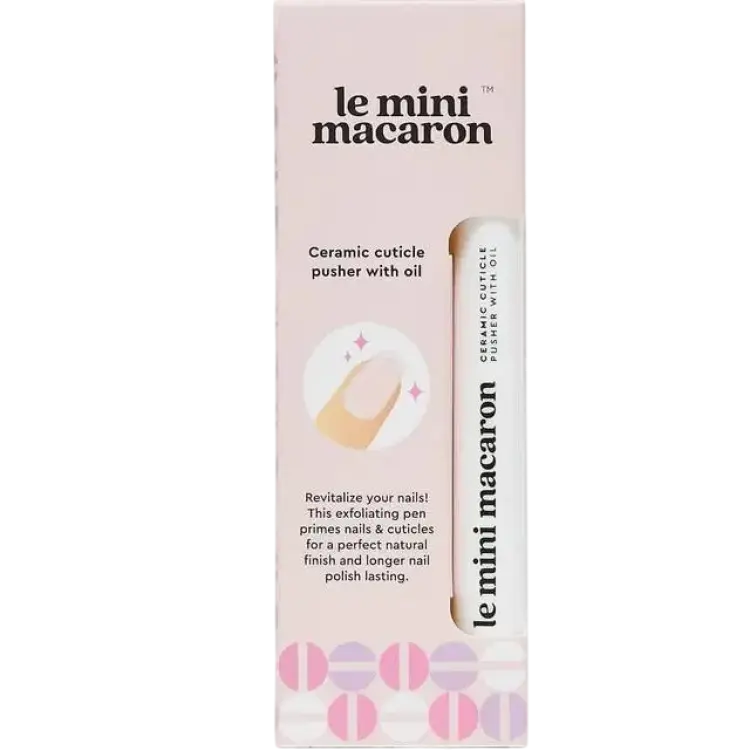 Le Mini Macaron Ceramic Cuticle Care Tool With Oil 1 ml