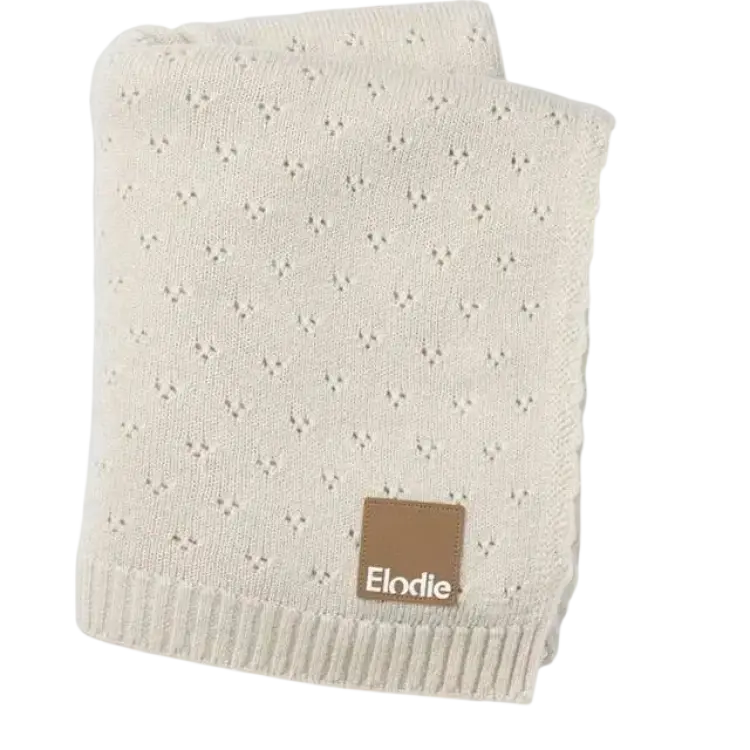 Elodie Details Pointelle Blanket Creamy White