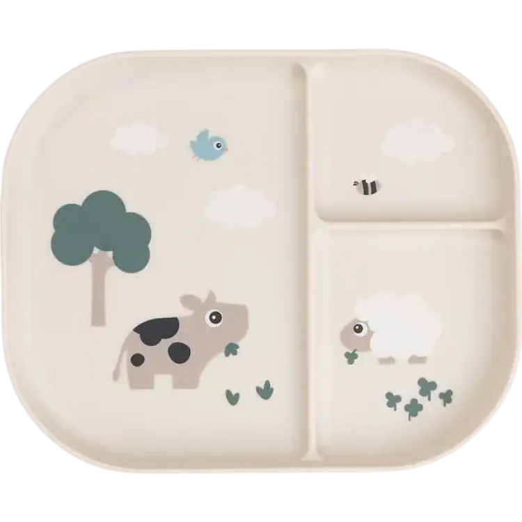 Done by Deer Tallrik Med Fack Tiny Farm Sand