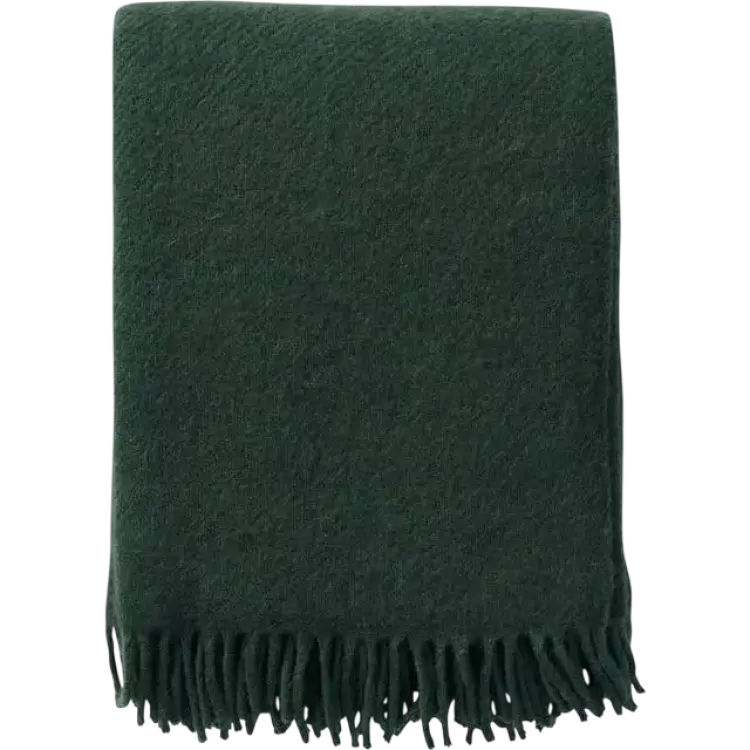 Klippan Yllefabrik Gotland Filt Grön (200x130cm)