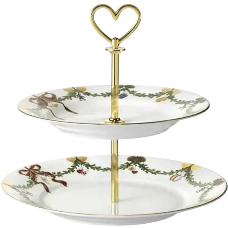 Royal Copenhagen Star Fluted Christmas Kakfat 25cm