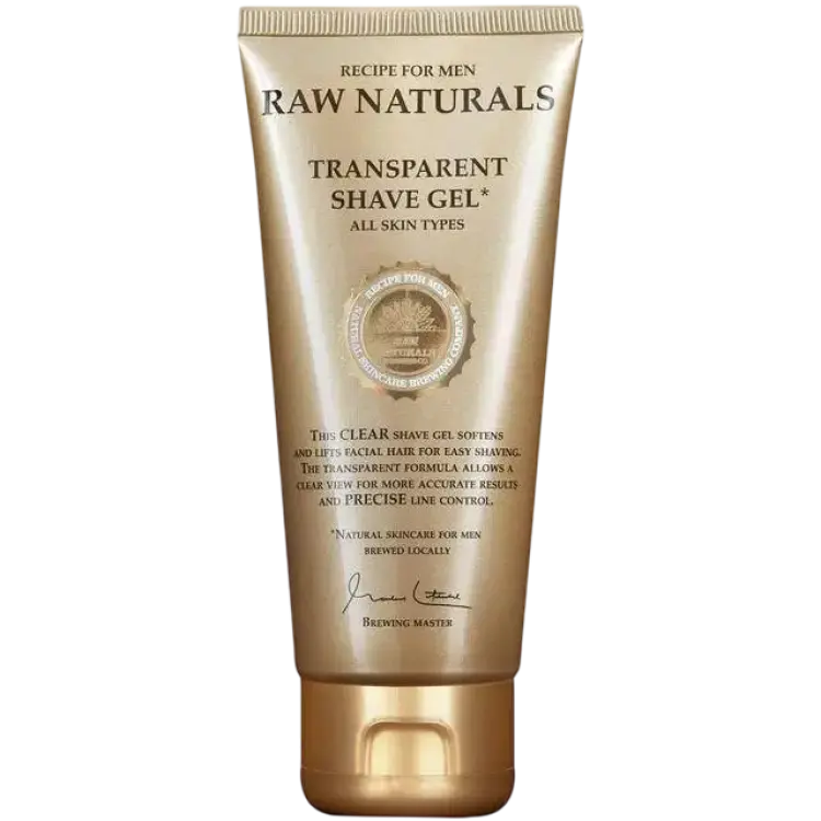 Recipe for Men Raw Naturals Transparent Shave Gel 100ml