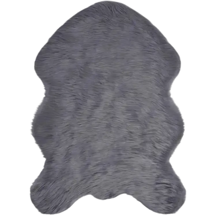 vidaXL Fusk Skinnmatta Tafalla Antracit 60 x 90 cm Grå