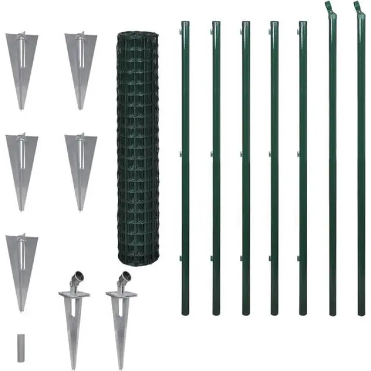 vidaXL Set Spike Euro Fence 150cmx10m