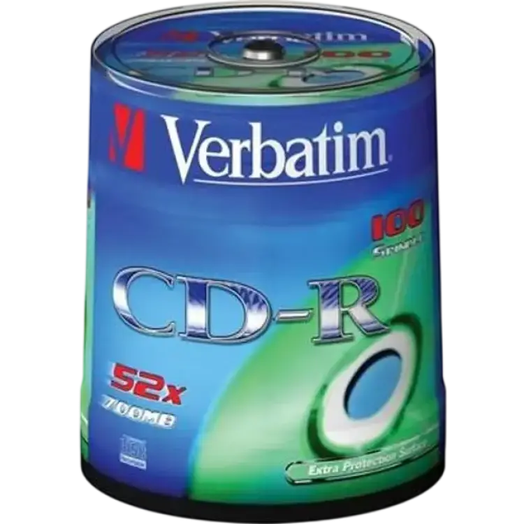 Verbatim CD-R Extra Protection 700MB 52x Spindle 100-Pack