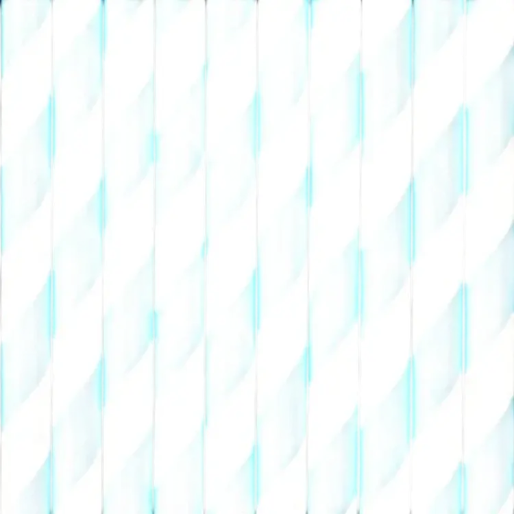 PartyDeco Straws Sky Blue/White 10-pack