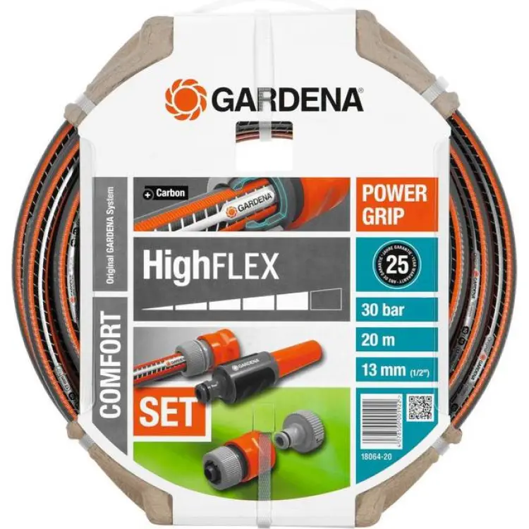Gardena Comfort Highflex Hose Set 20m