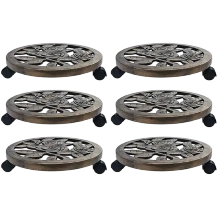 vidaXL Plant Trolleys 6pcs