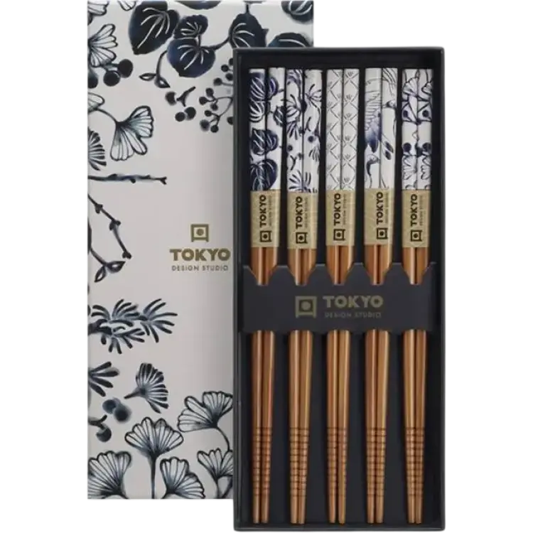 Tokyo Design Studio Chopstick 5 set Flora Japonica Ätpinne