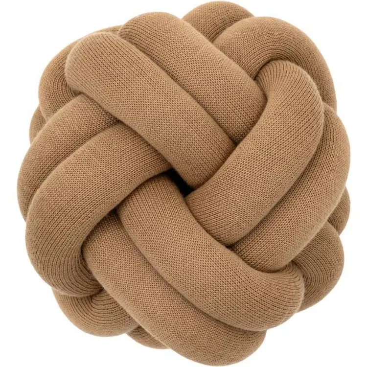 Design House Stockholm Knot Komplett dekorationskudde Beige, Brun