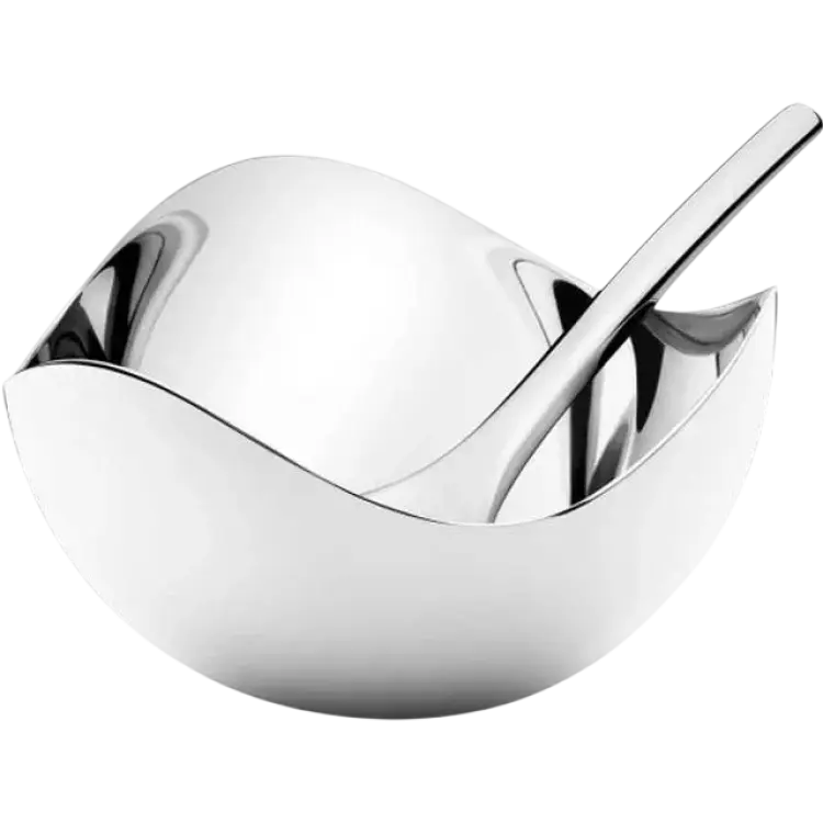 Georg Jensen Bloom sked med Saltskål 7cm