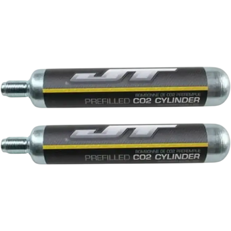 JT 90g Prefilled Paintball CO2 Tank 2-pack