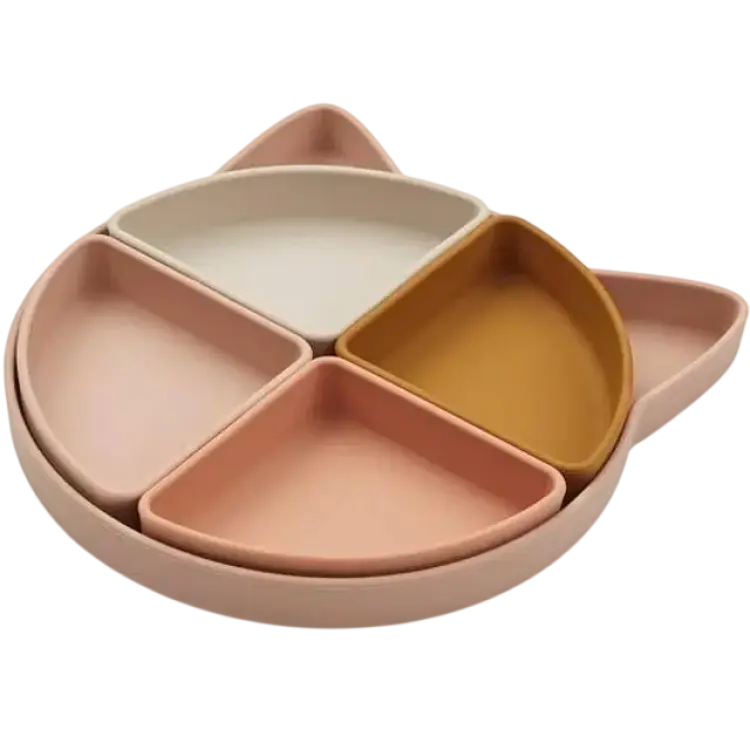 Liewood Arne Divider Plate Cat