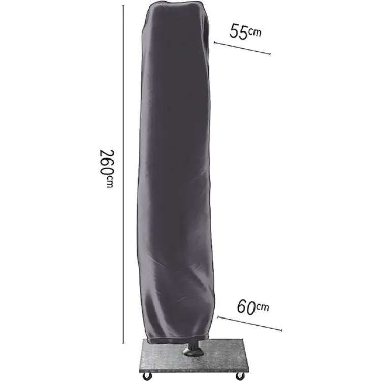 Platinum Sun & Shade Parasollskydd För Frihängande Parasoll 260x55/60 cm Mörkgrå