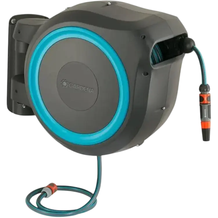 Gardena Wall-Mounted Hose Box RollUp XL - Turquoise 35m