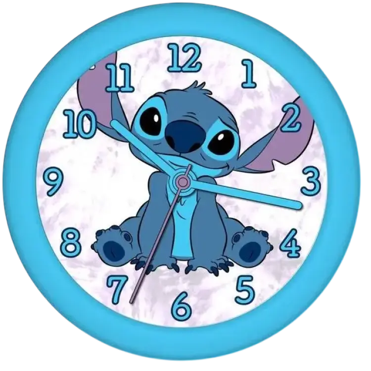 Kids licensing Stitch wall clock 25cm
