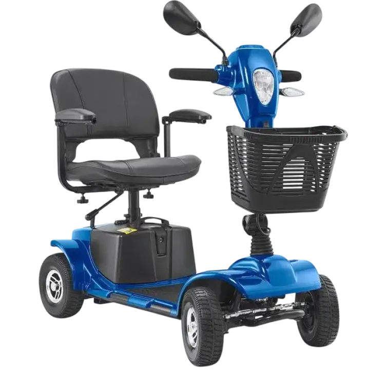 VEVOR 4-Hjulig Hopfällbar Mobilitetsscooter Med Reserullstol