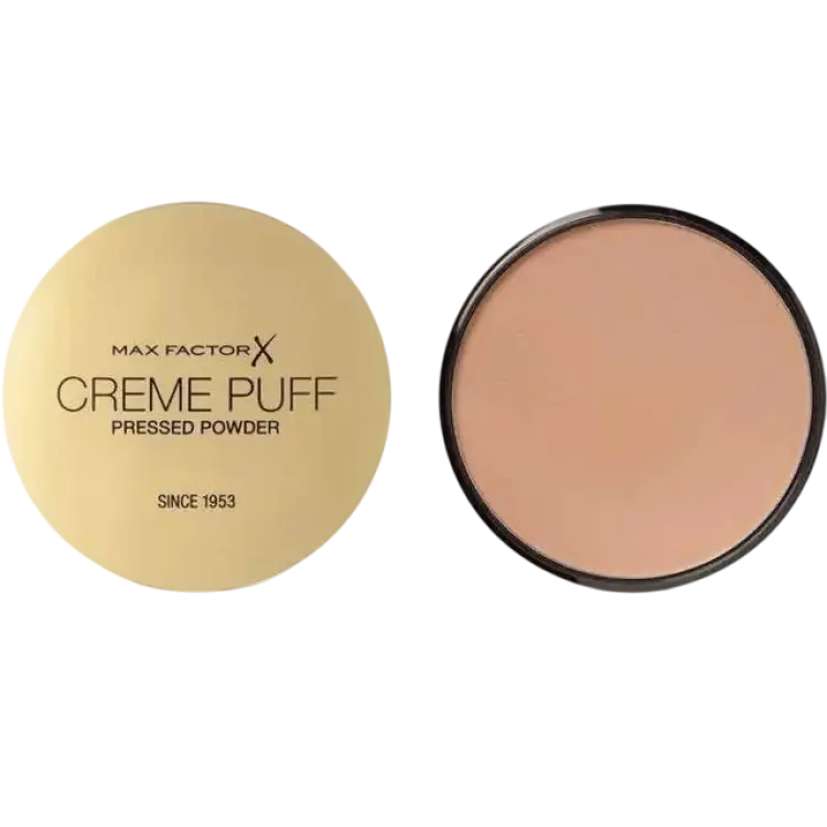Max Factor Creme Puff Pressed Powder Compact #41 Medium Beige