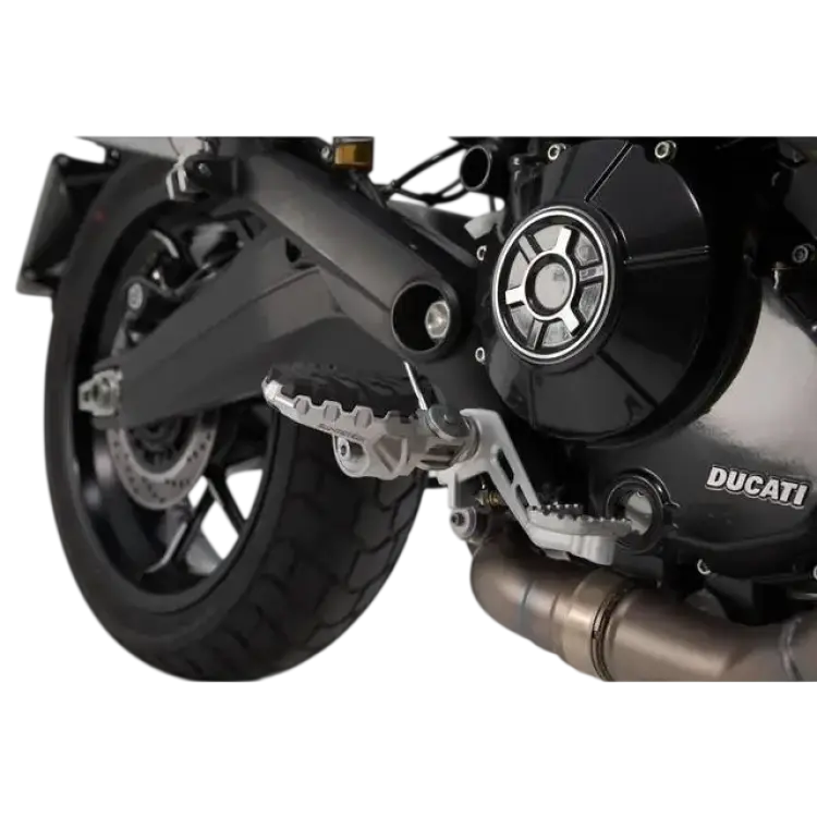 SW-Motech Fotpinnar Kit - Svart/Silver