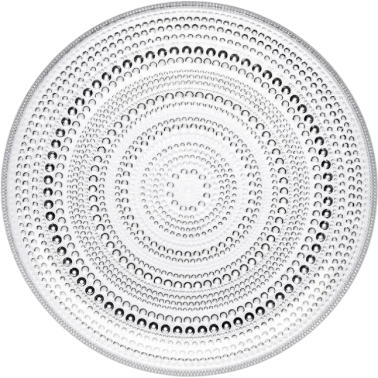 Iittala Kastehelmi Clear Flat tallrik 24.8cm