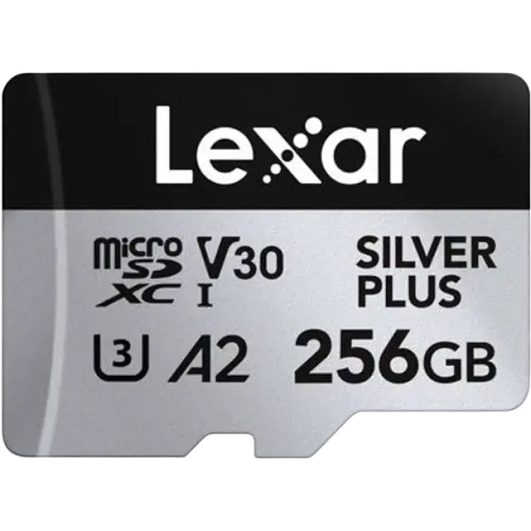 LEXAR MicroSDXC Pro Silver Plus 256GB UHS-I U3 V30, 205MB/s