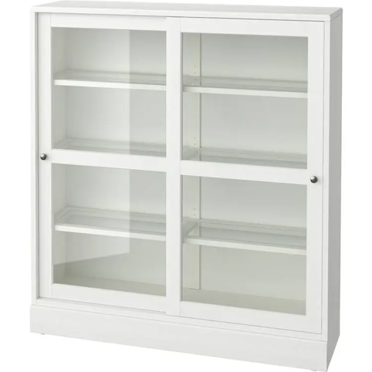 IKEA Havsta White Vitrinskåp 121x134cm