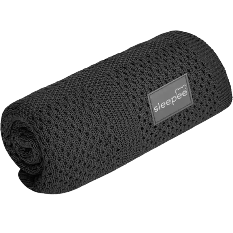 Sleepee Bamboo Ultra Soft Blanket Graphite Graue Filz