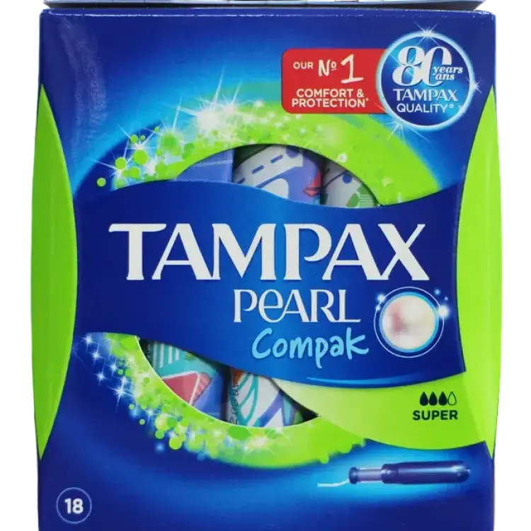 Tampax Pearl Compak Super 18-pack