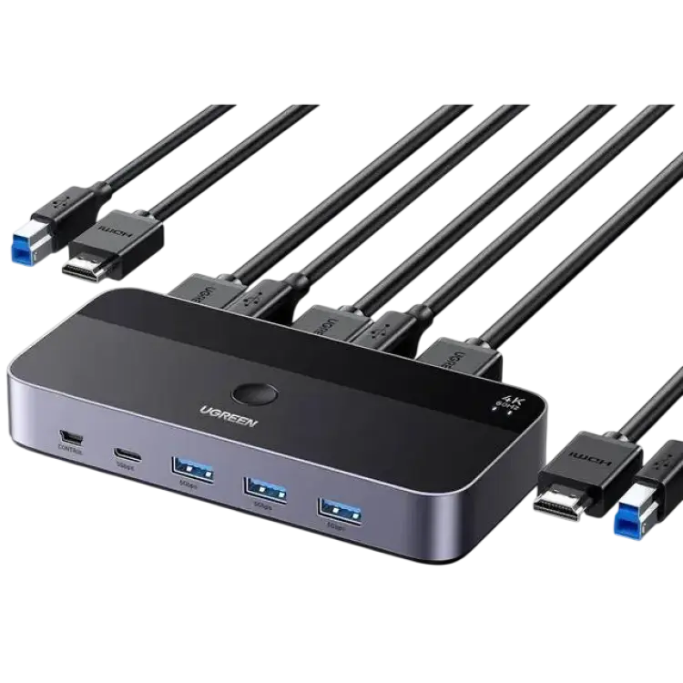 UGREEN CM664 KVM Switch 2 Port HDMI USB-A