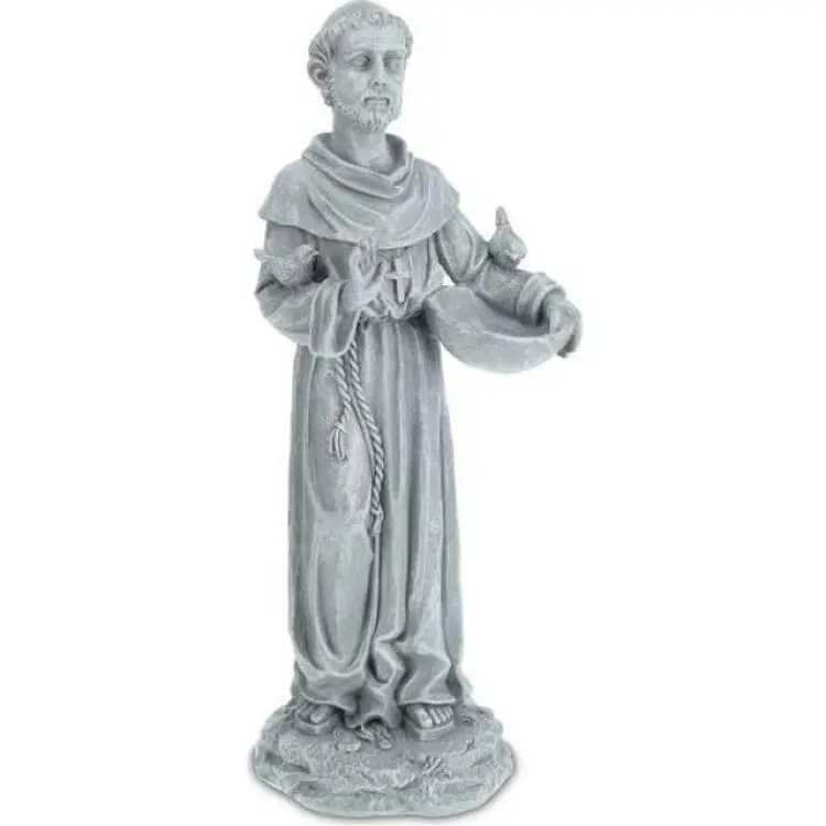 Trädgårdsstaty den helige Franciskus