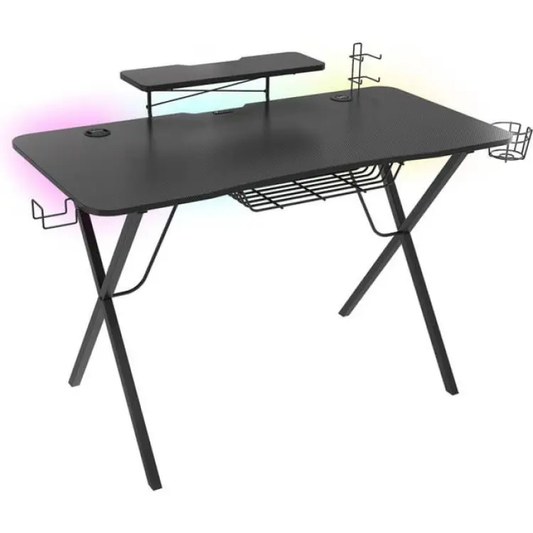 Genesis Holm 300 RGB Gaming Desk - Black