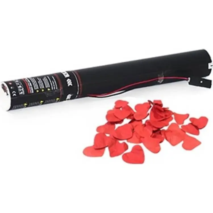 TCM FX Electric Confetti Cannon 50cm Red Hearts