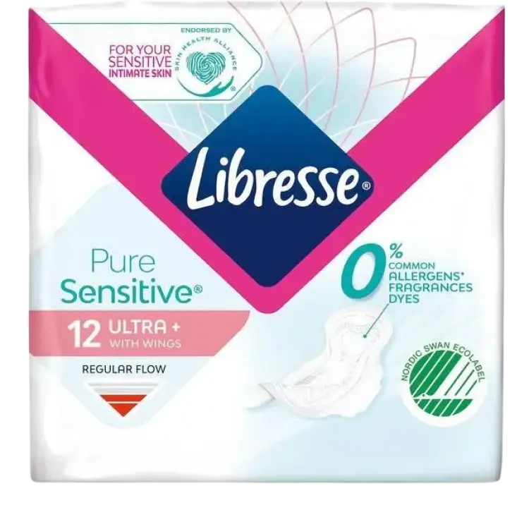 Libresse Pure Sensitive Ultra Regular Wing 12-pack