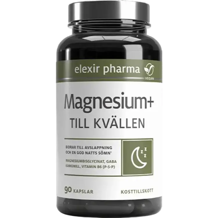 Elexir Pharma Magnesium+ Till Kvällen Kapslar 90 st