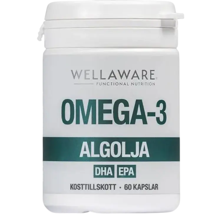 WellAware Vegansk Omega-3 Algolja 60 kapslar