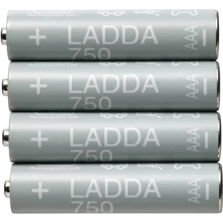 IKEA Ladda AAA 750mAh 4-pack