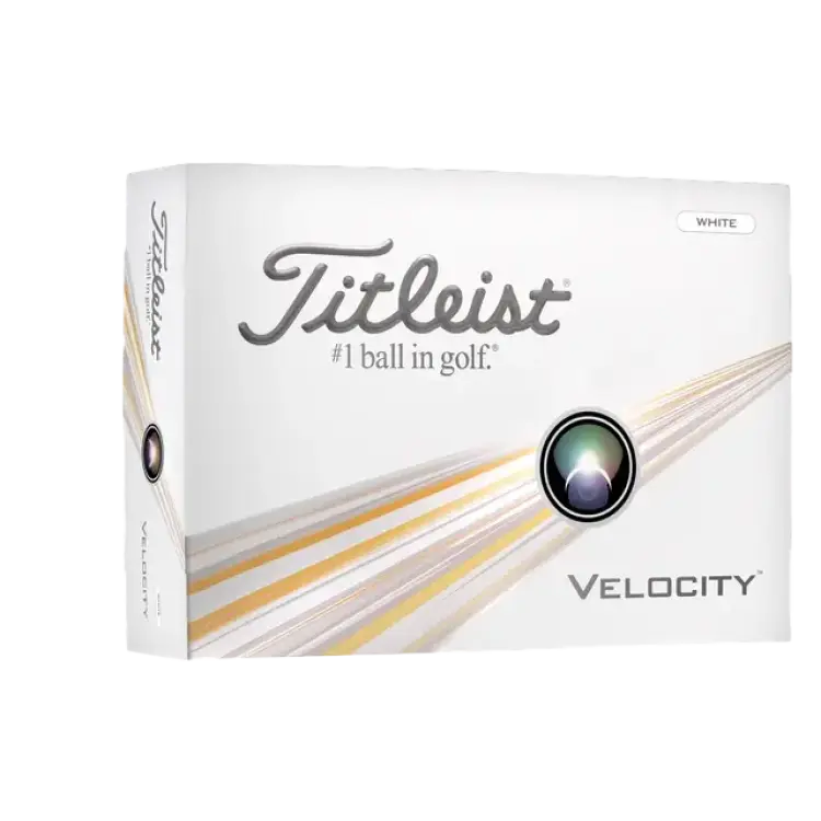 Titleist Velocity Golfbollar Vita 12-pack