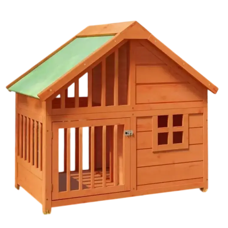 vidaXL Hundkoja Brun 96 x 60.5 x 87 cm Massiv Furu