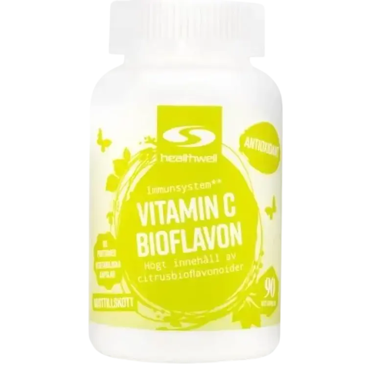 Healthwell Vitamin C Bioflavon, 90 kaps