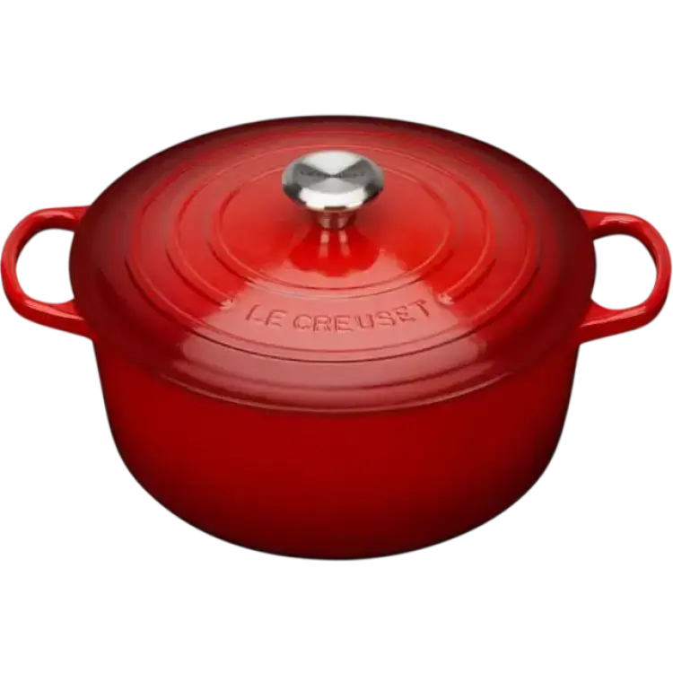 Le Creuset Cerise Signature Cast Iron Round med lock 6.7 L 28 cm