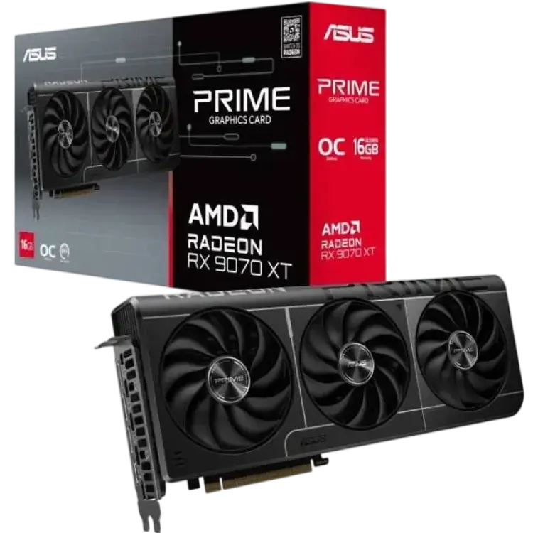 ASUS Prime Radeon RX 9070 XT OC HDMI 3xDP 16GB
