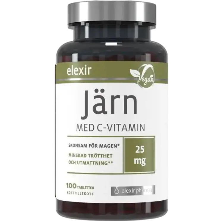 Elexir Pharma Järn Med C Vitamin 100 st