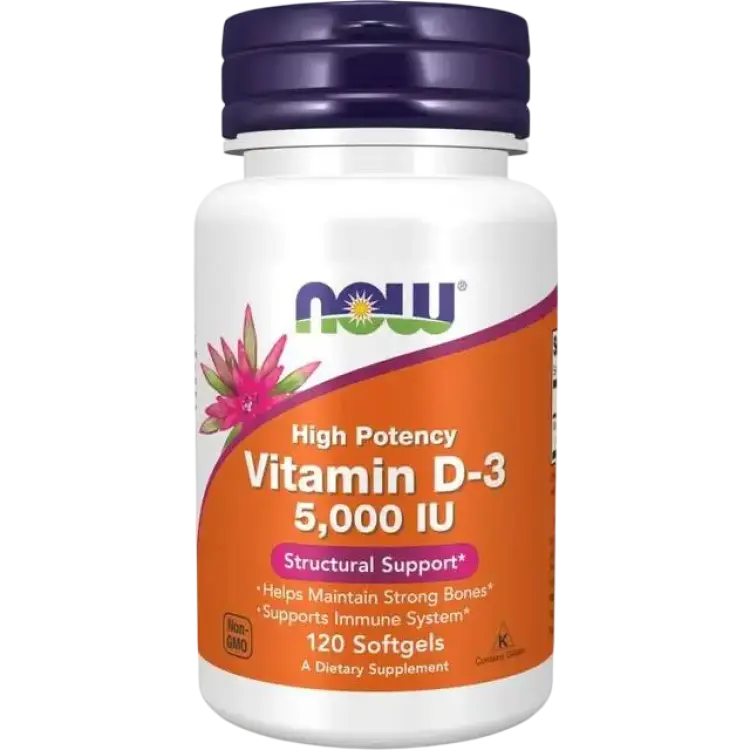 Now Foods Vitamin D-3 5000 IU 120 st