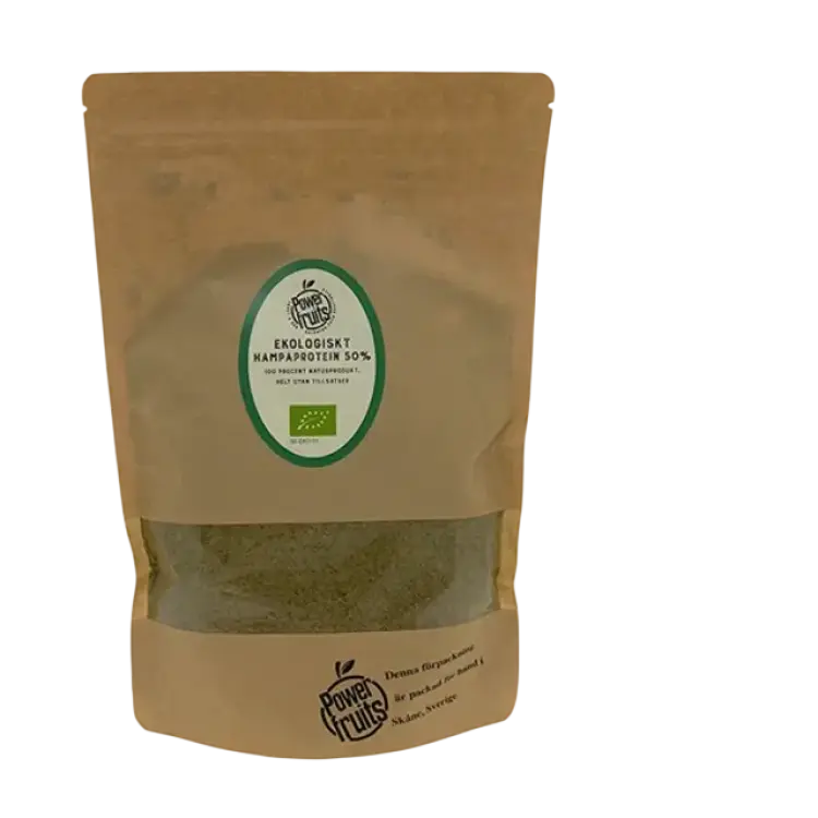 Powerfruits Hampaprotein, 500 g ekologisk