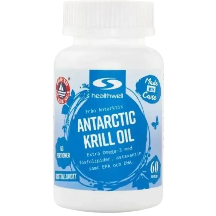 Healthwell Antarctic Krill Oil, 60 kaps 60 st