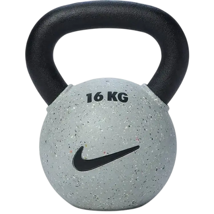Nike Strength Rubber Coated Kettlebell Smoke Grey 16 Kg
