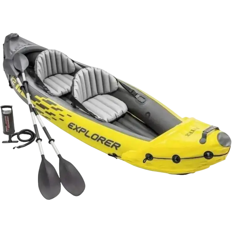 Intex Uppblåsbar Kajak Explorer K2 Paddlar Pump
