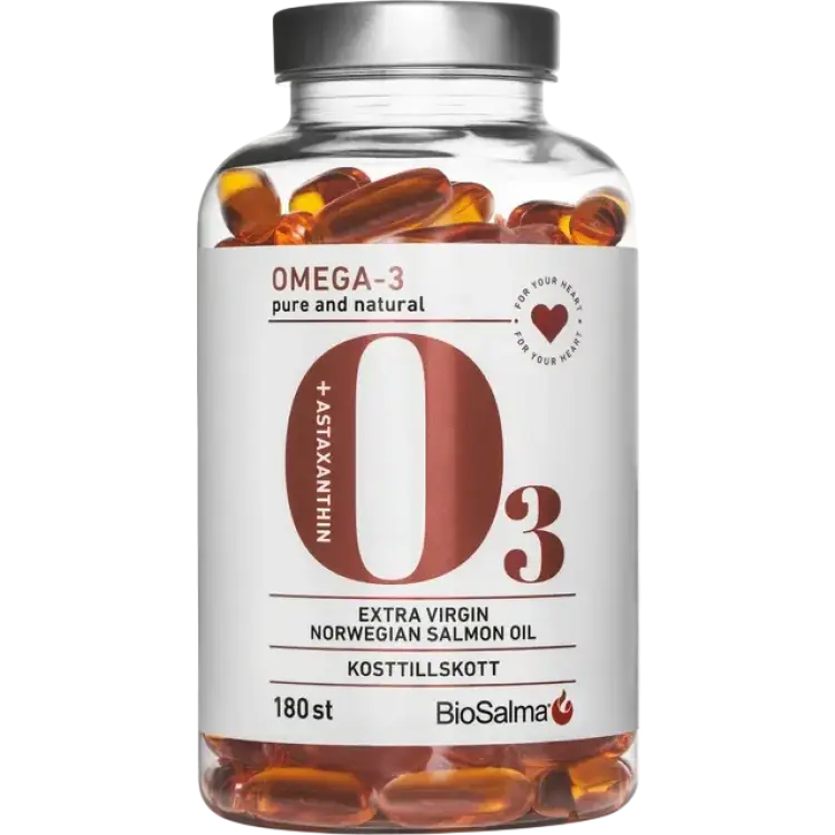 BioSalma Omega-3 Salmon Oil 1000mg 180 st